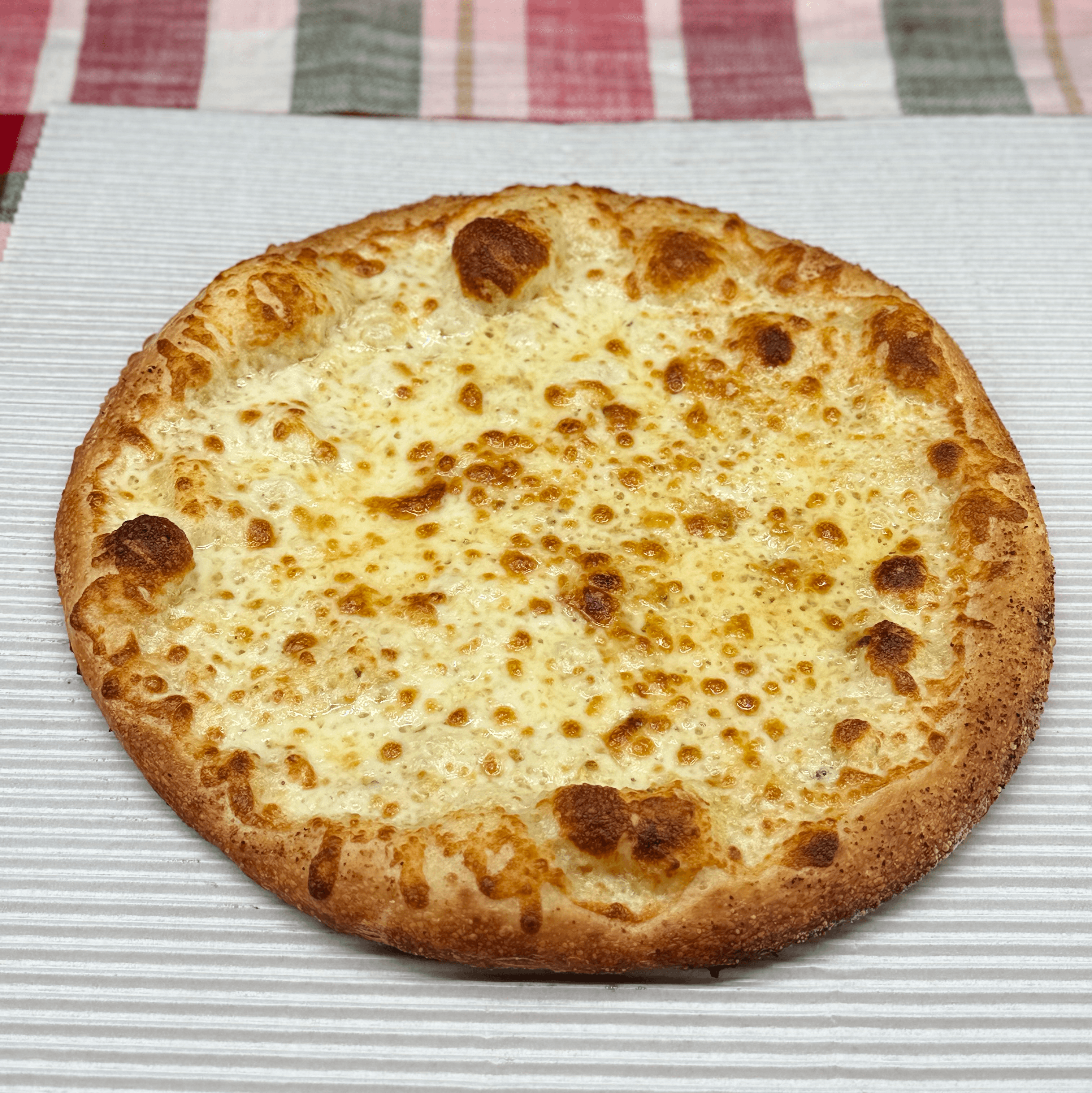 White Pizza Pie Plain 12" Small.