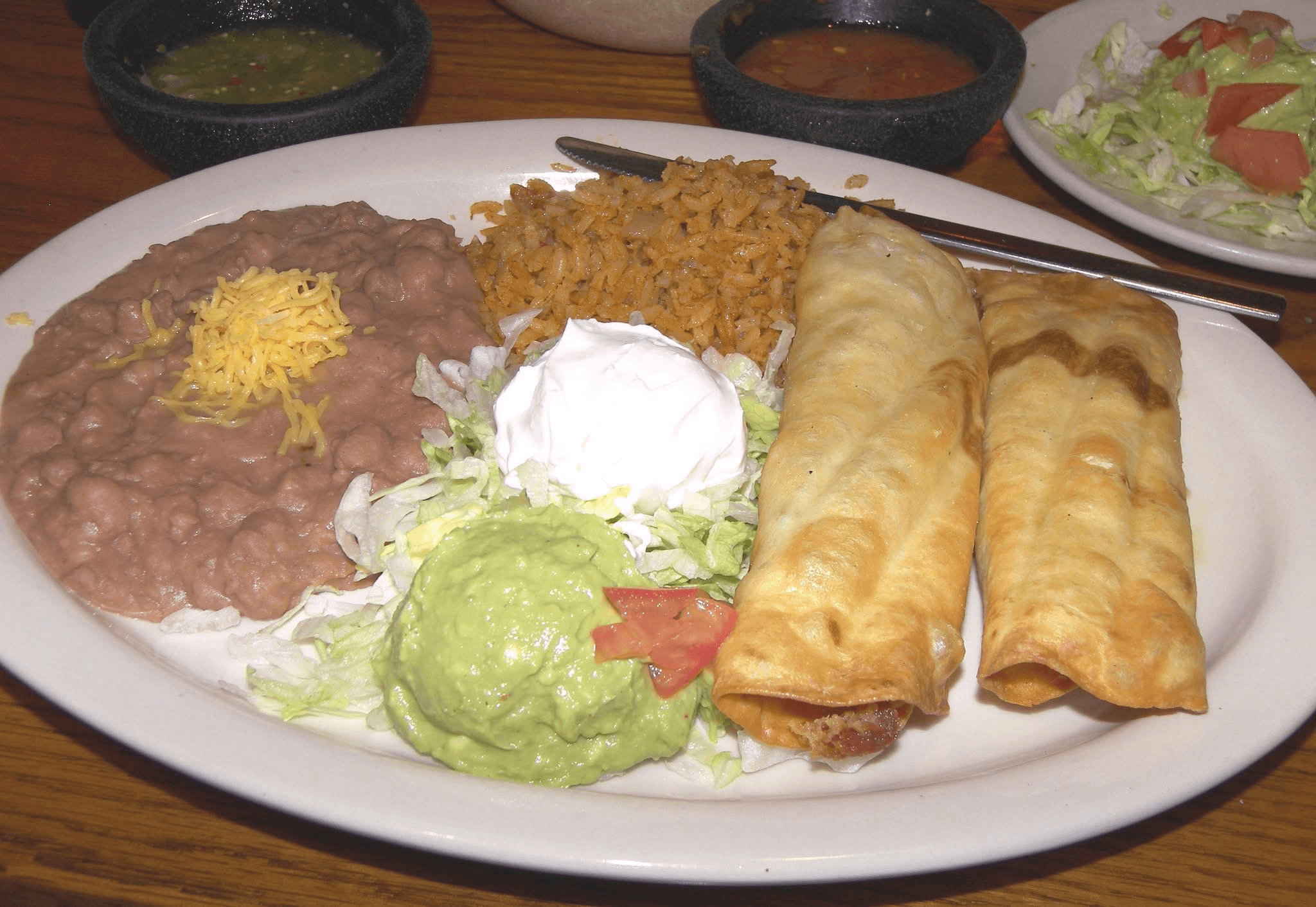 Flautas "Chicken" Dinner.