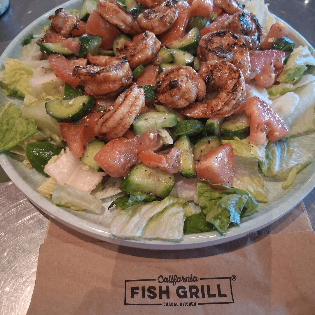 Grilled Shrimp Salad.