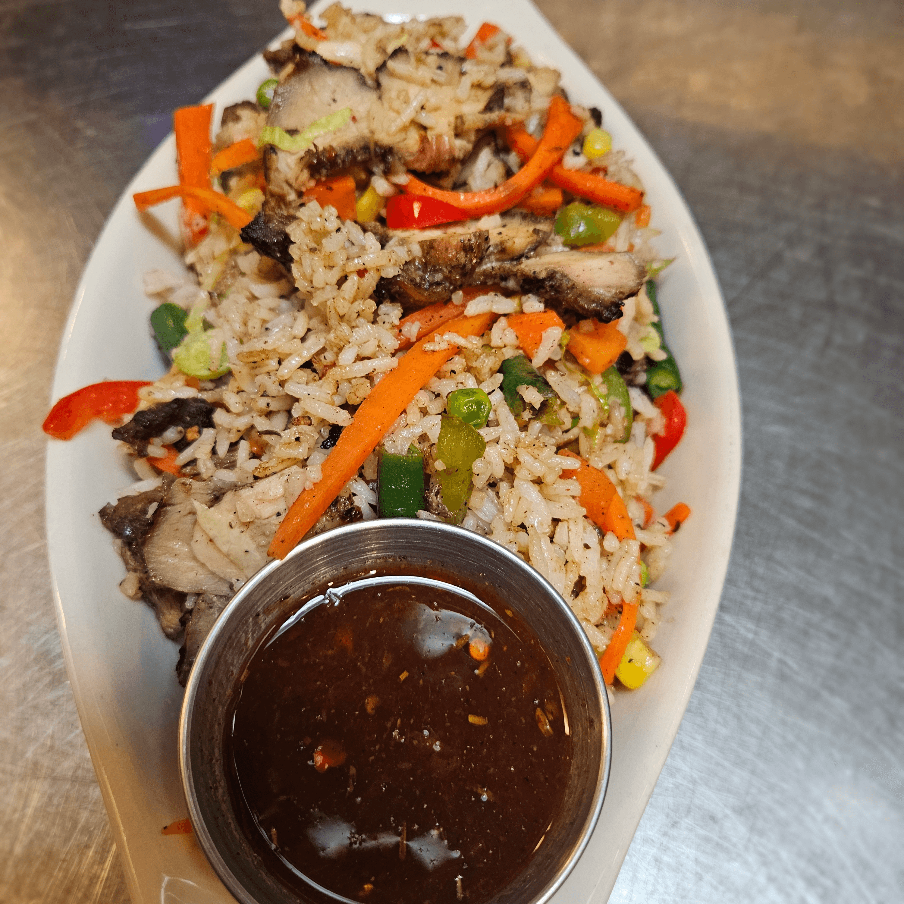 Jerk Chicken Fried Rice.