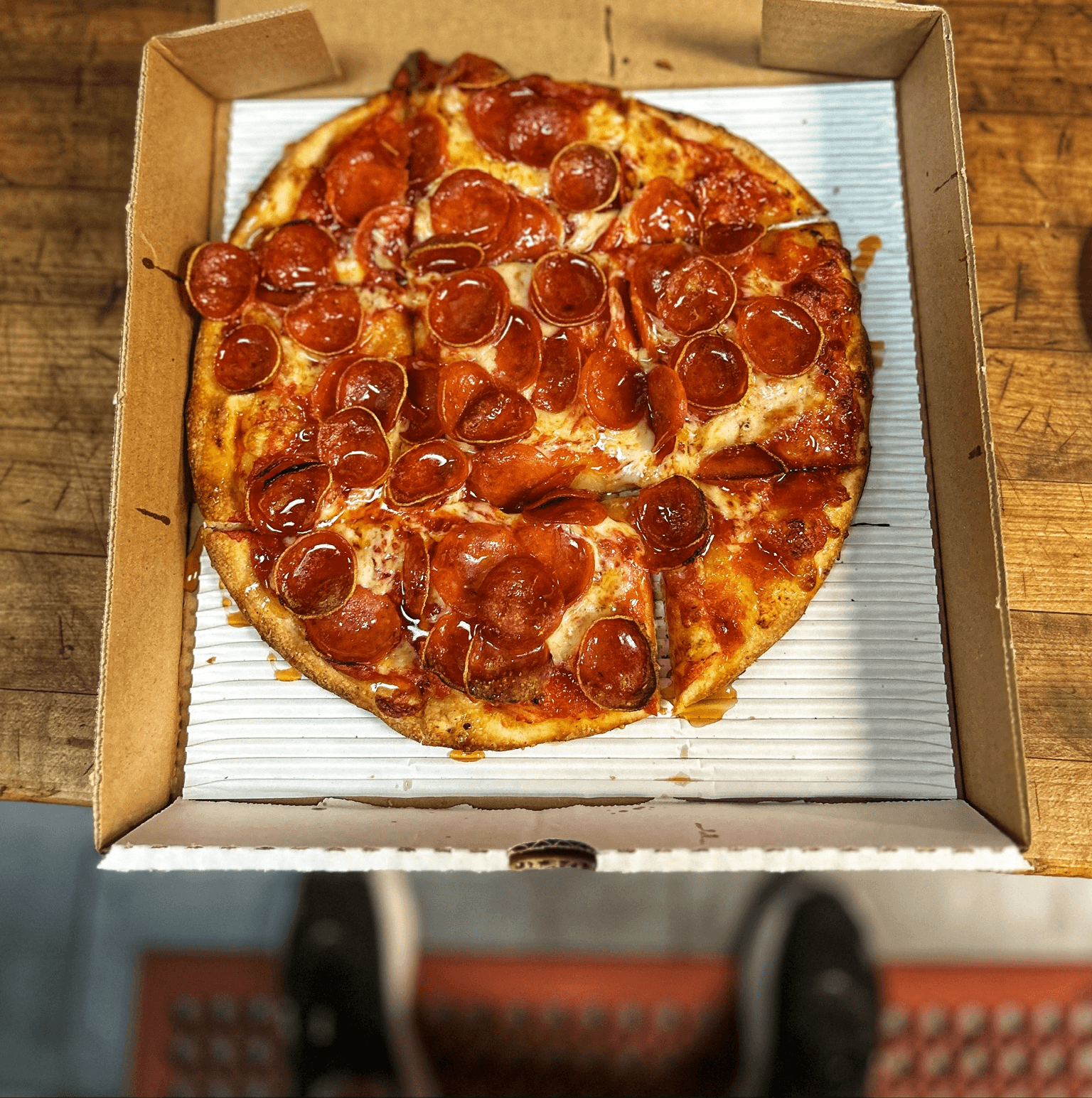 10” Hot Honey Chicago Tavern Pie.