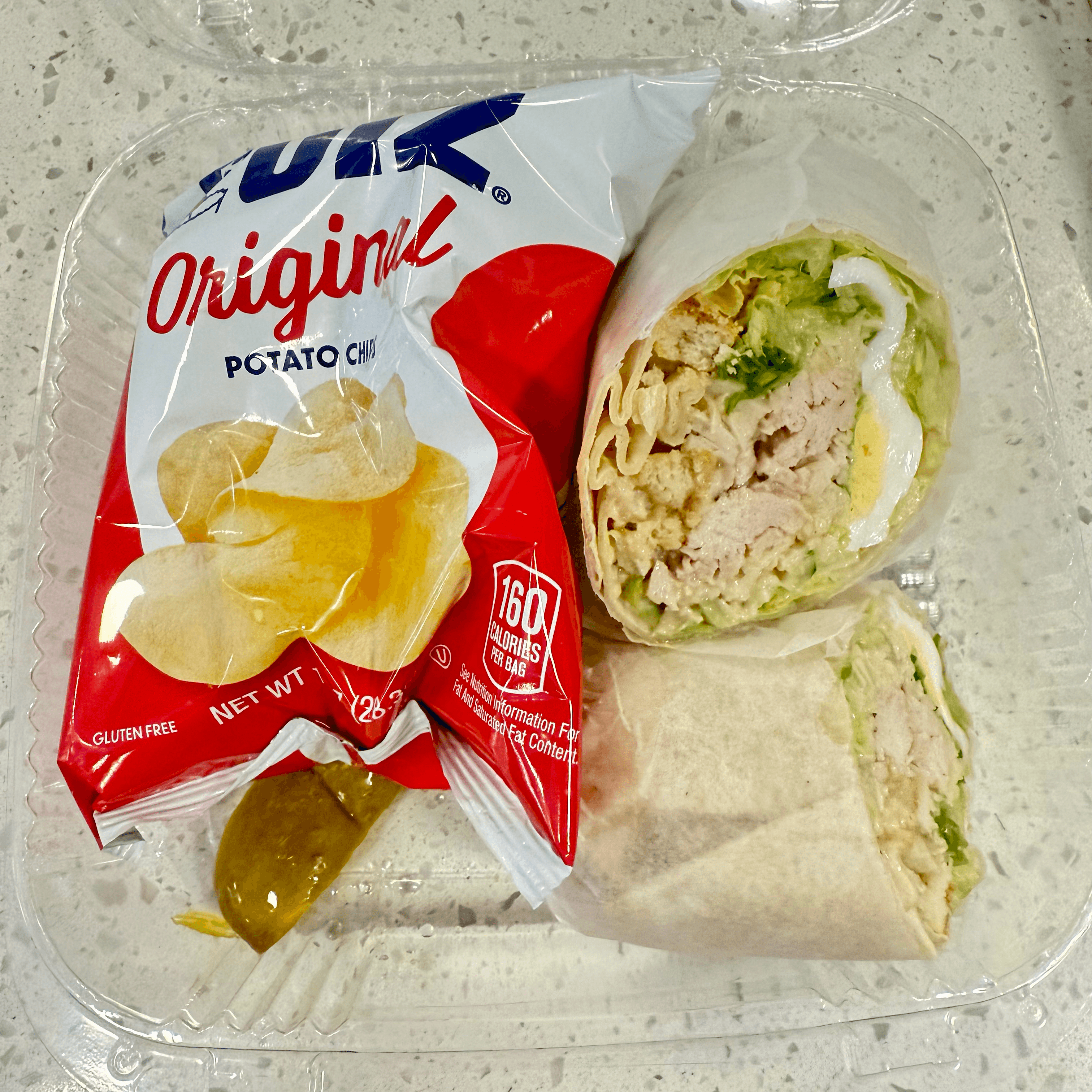 Grilled Chicken Caesar Wrap.