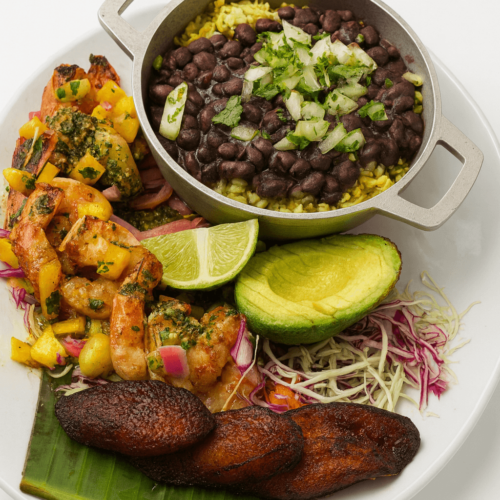 Tropical Grilled Shrimp.