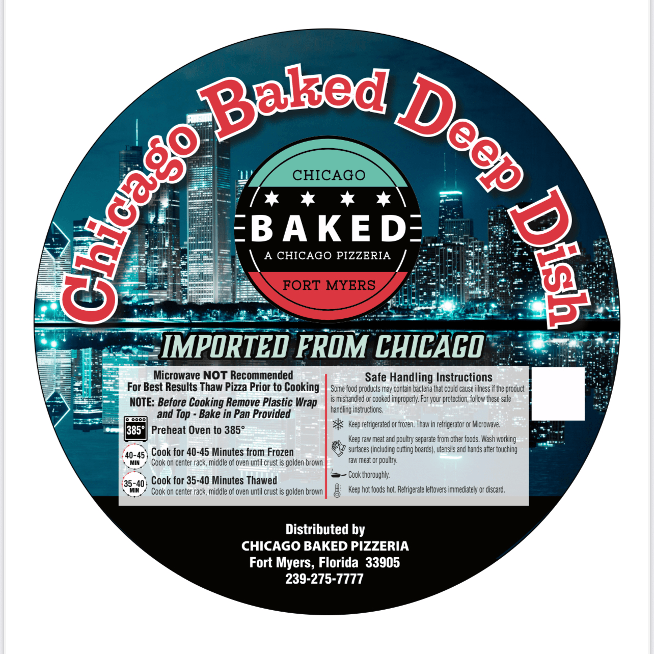 Frozen Deep Dish Cheese 10".