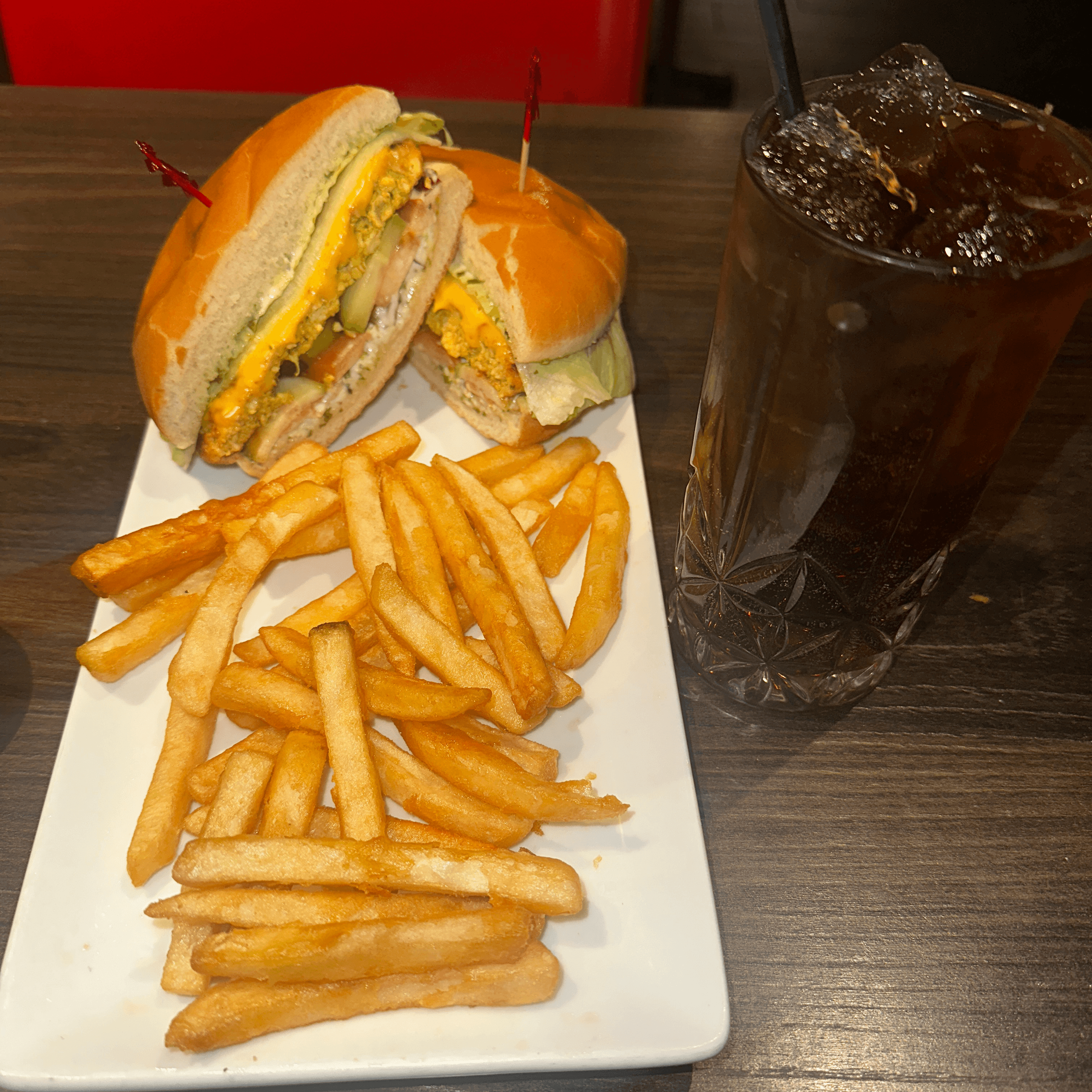 Combo Burger + Fries + Soda.