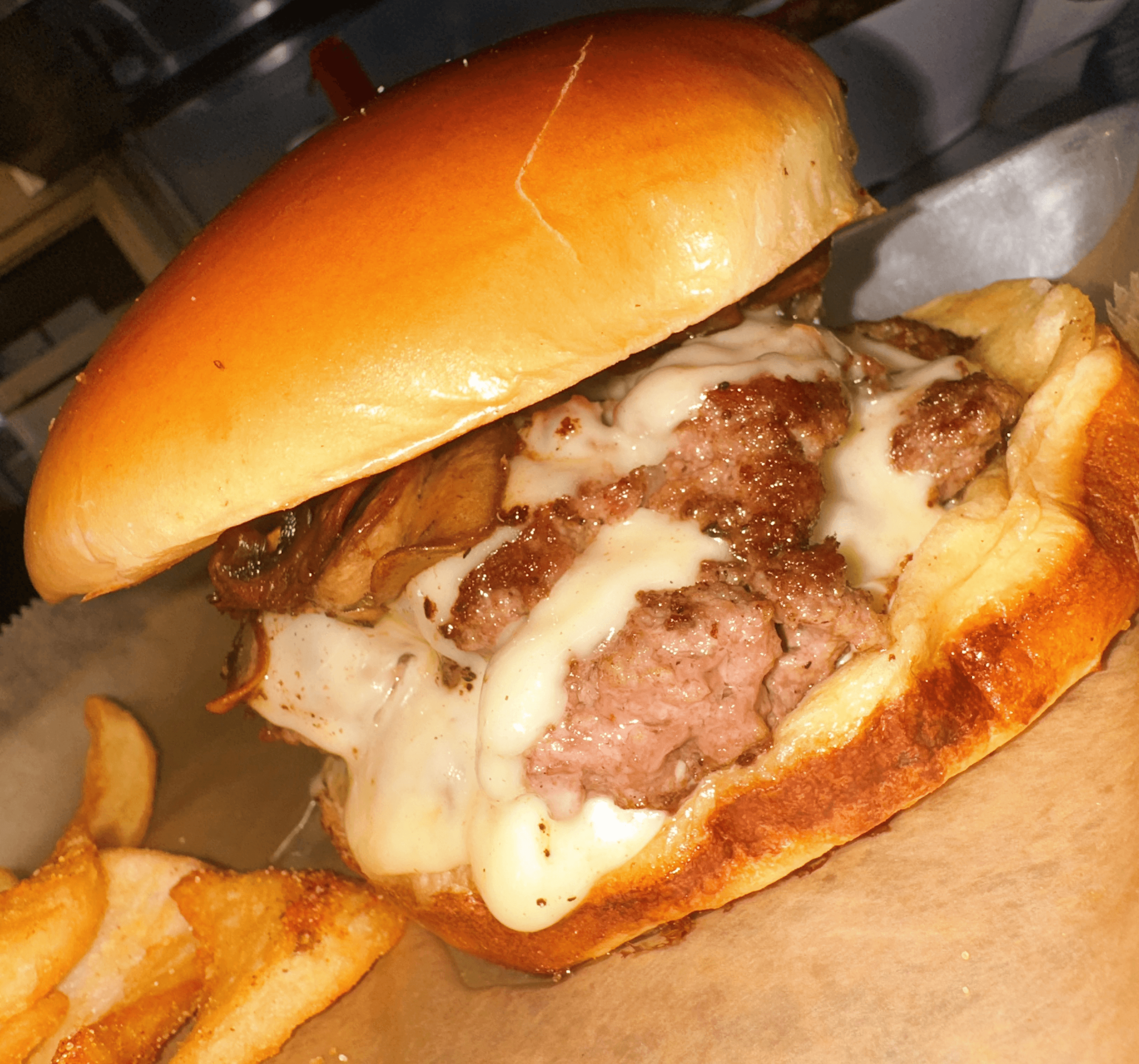 Mushroom & Havarti Burger.