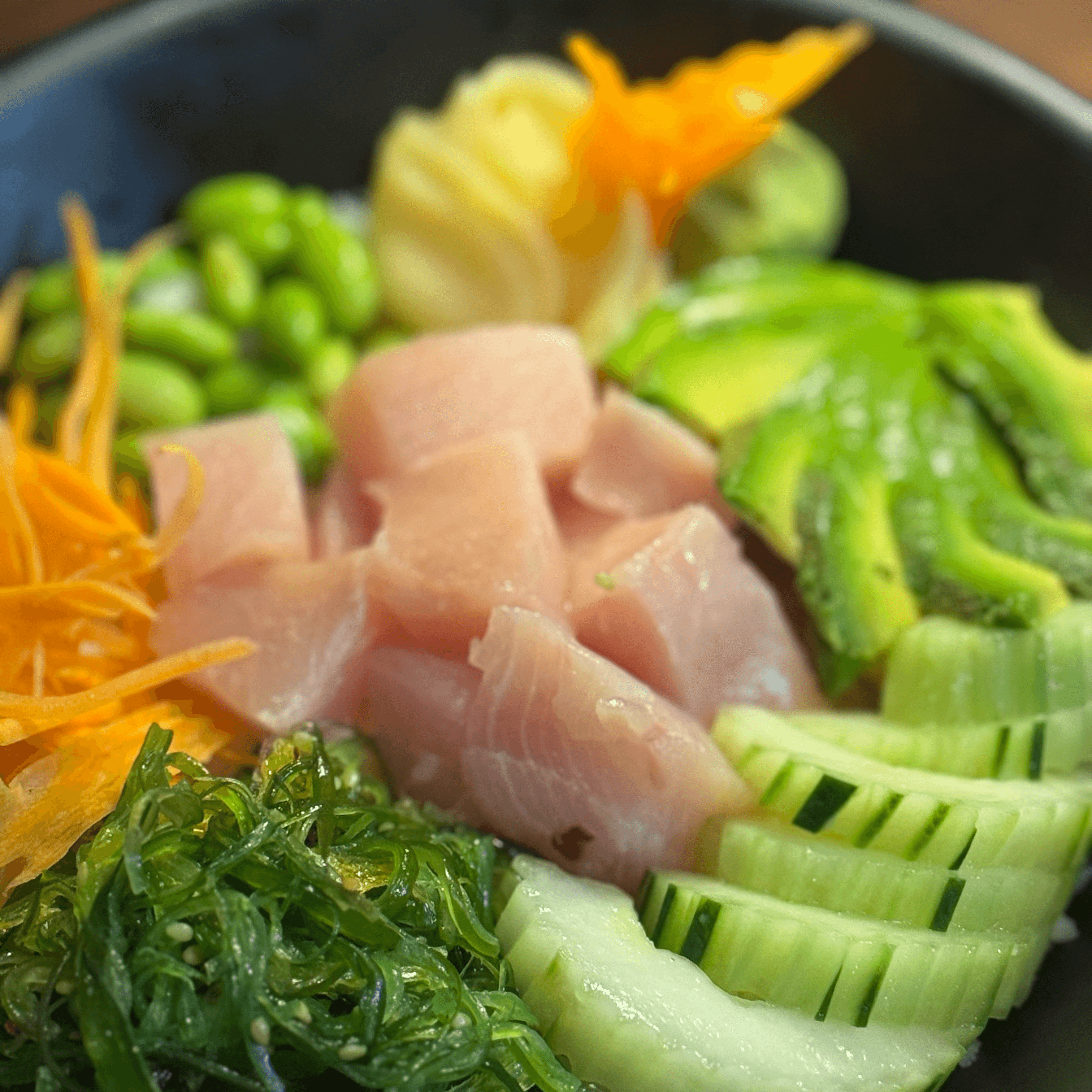 Yellowtail Poke Bowl.