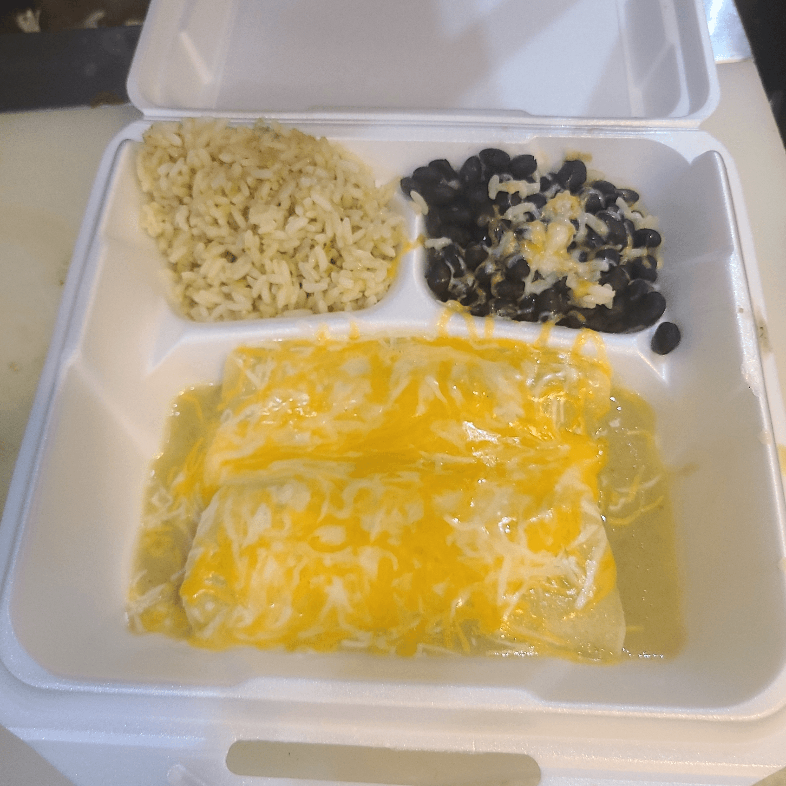 Two Enchiladas.