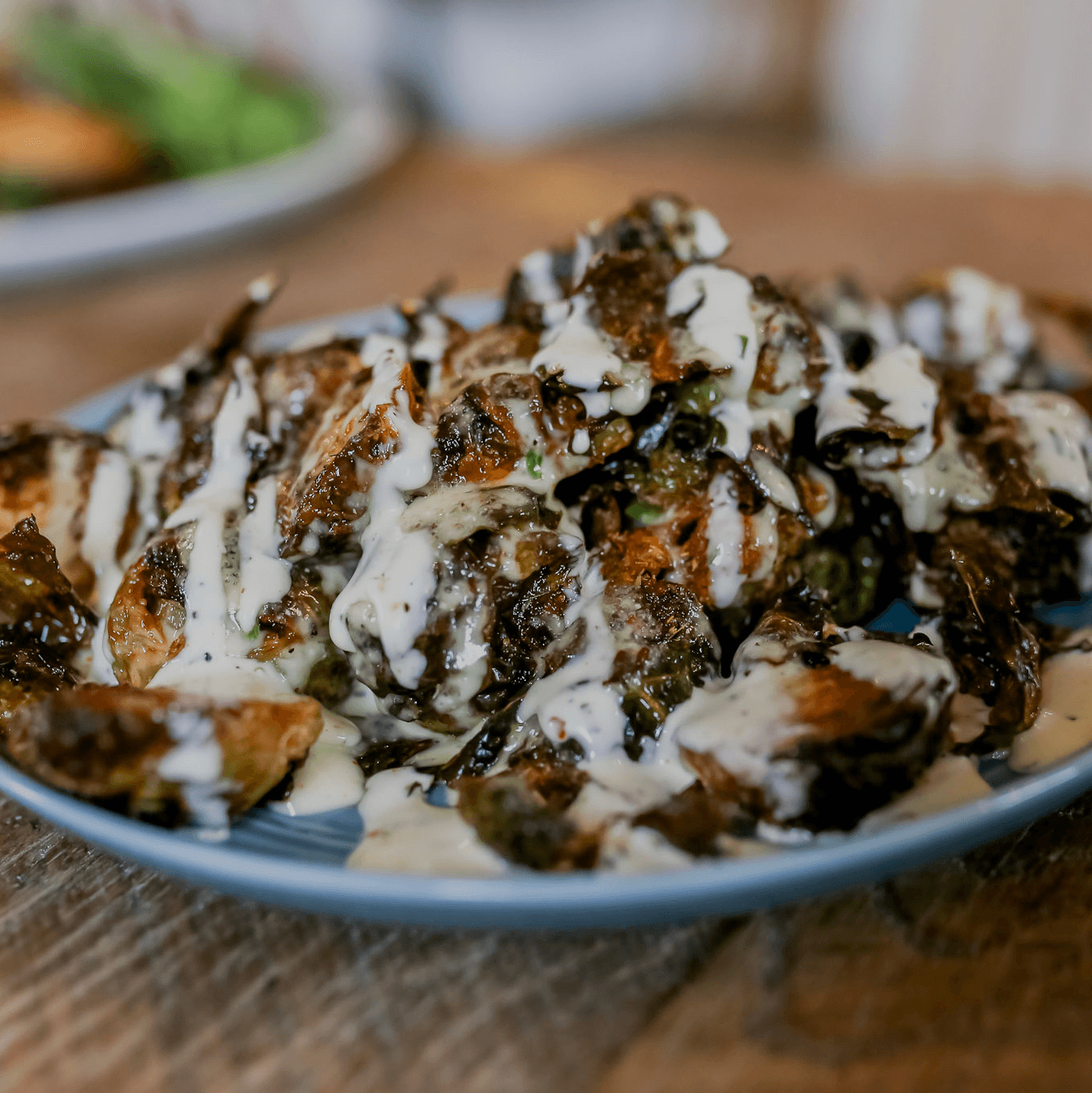 Creole Fried Brussel Sprouts.