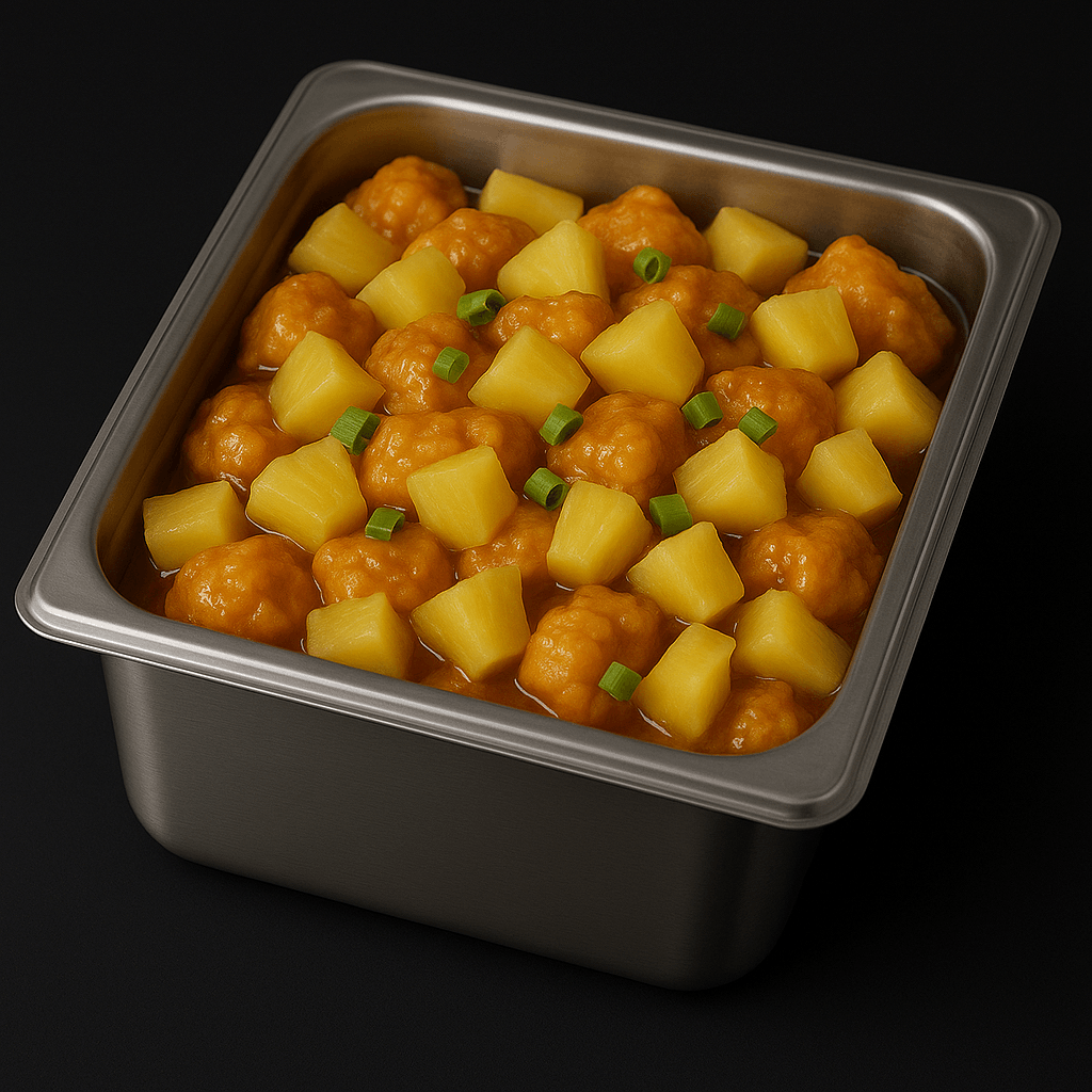 Pineapple Chicken Half pan 10 people.