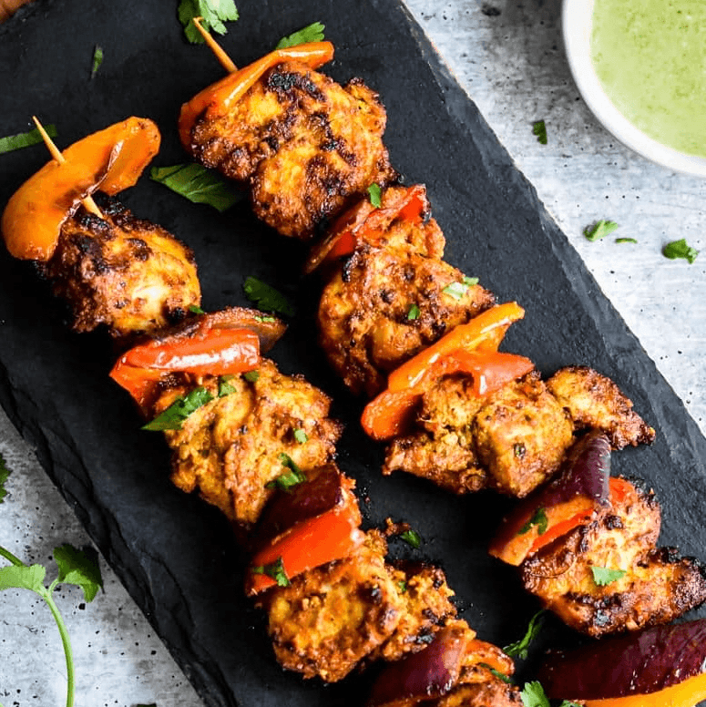 CHICKEN TIKKA KEBAB.