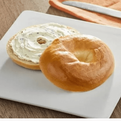 Bagel with Cream cheese.