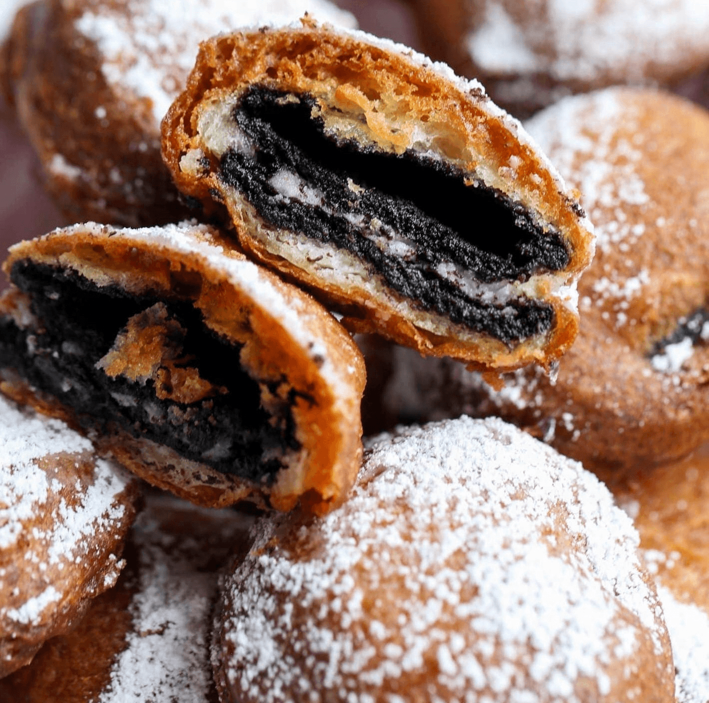 Fried Oreos with Ice Cream.