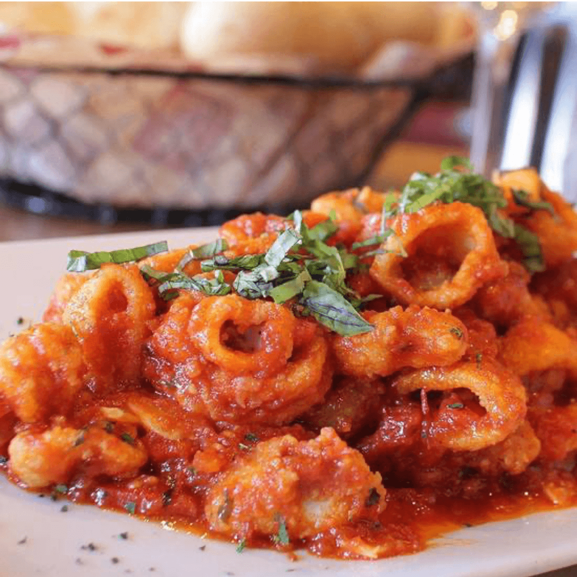 Fried Calamari Arrabbiata.