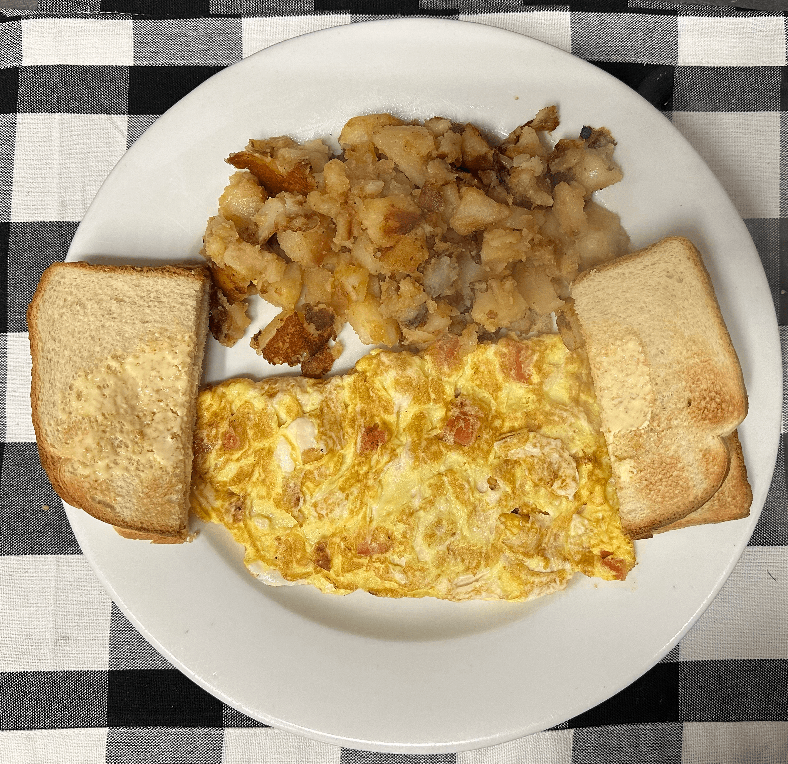 Feta & Tomato Omelette.