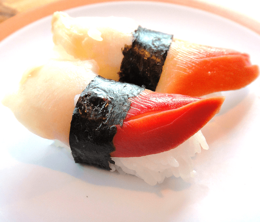 Surf Clam Sushi.