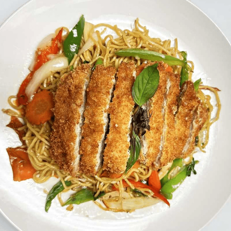 Lomein Chicken Cutlet.
