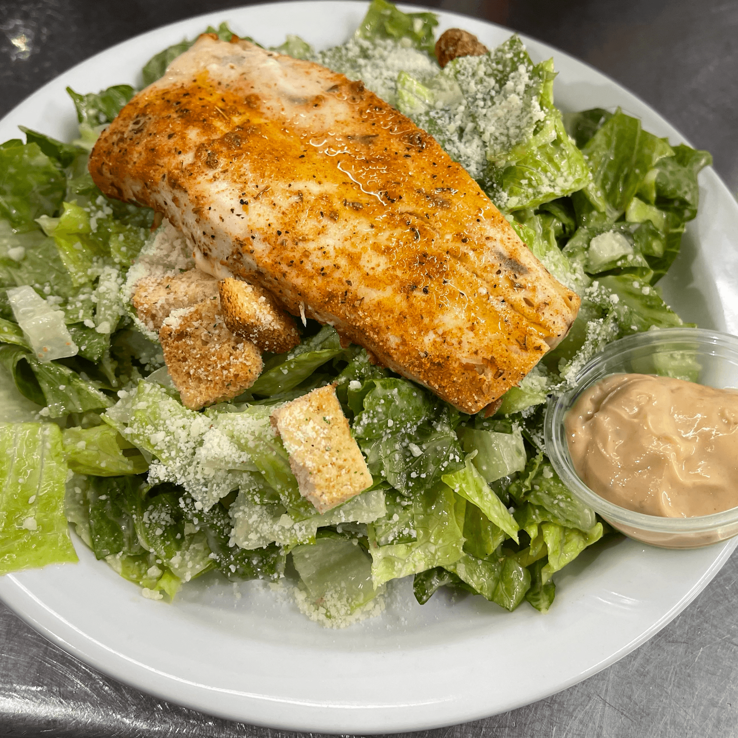 Mahi Caesar Salad.