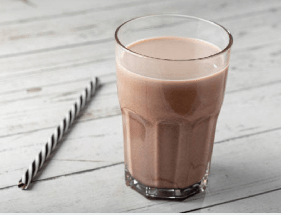 12 Oz. Chocolate Milk.