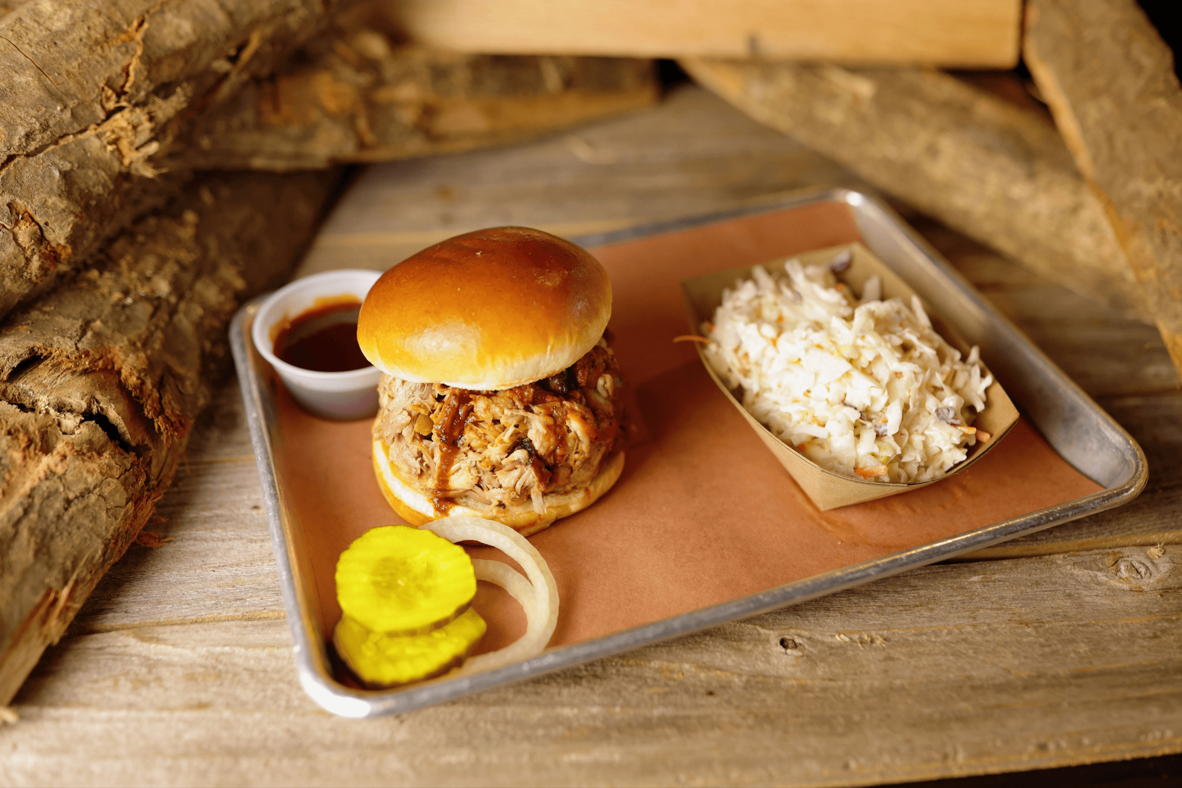 Chopped Pork Sandwich.