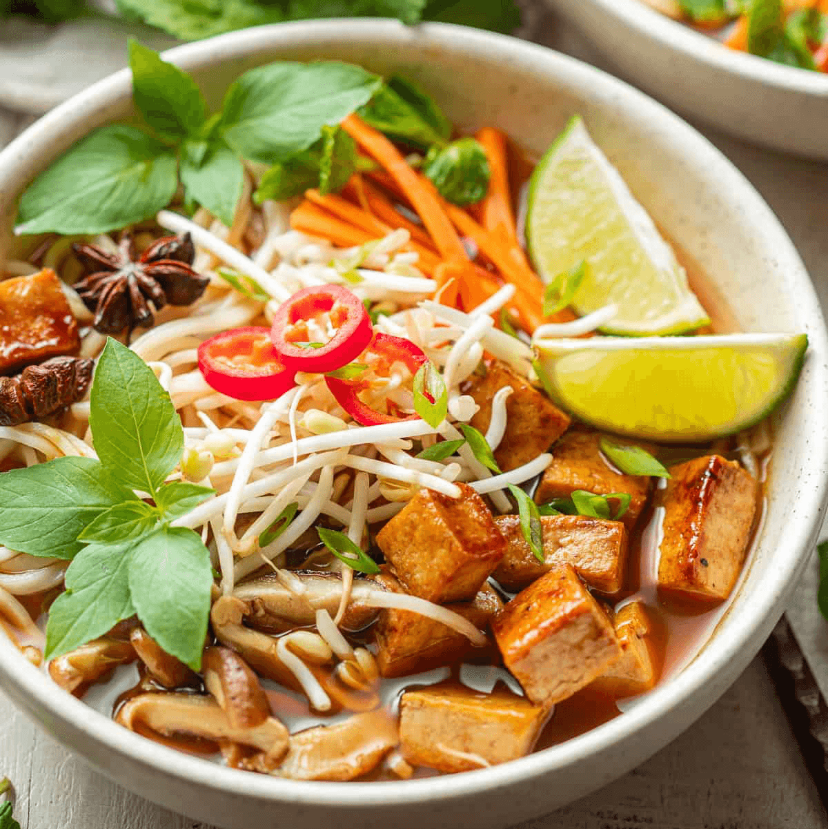Tofu Pho Bowl.
