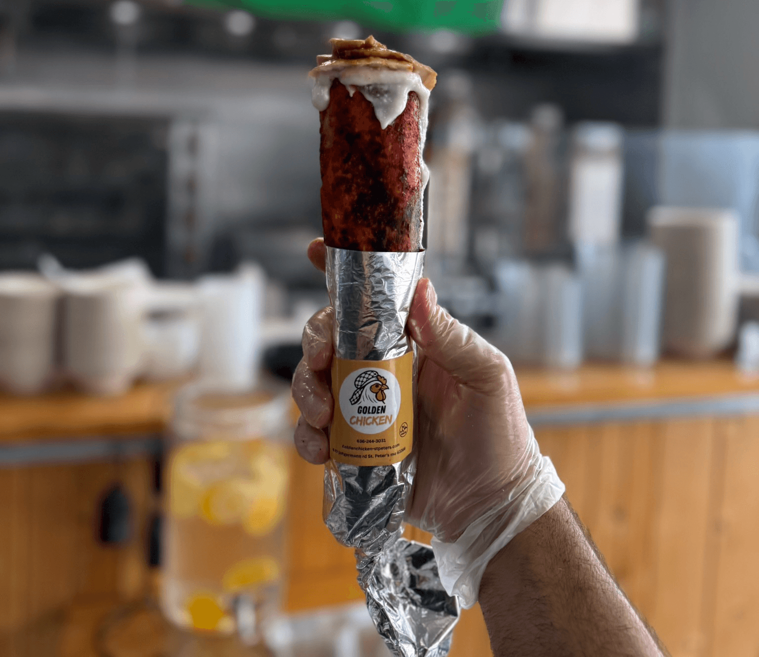 Viral Crunchy Chicken Shawarma Wrap (Amo Amjed Wrap).