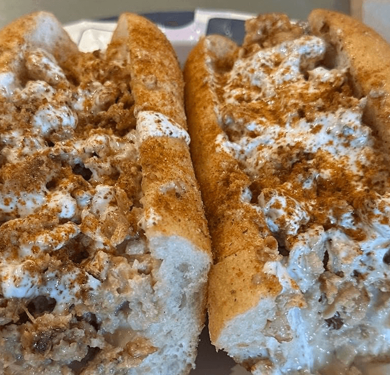 Crabby Chicken Cheesesteak.