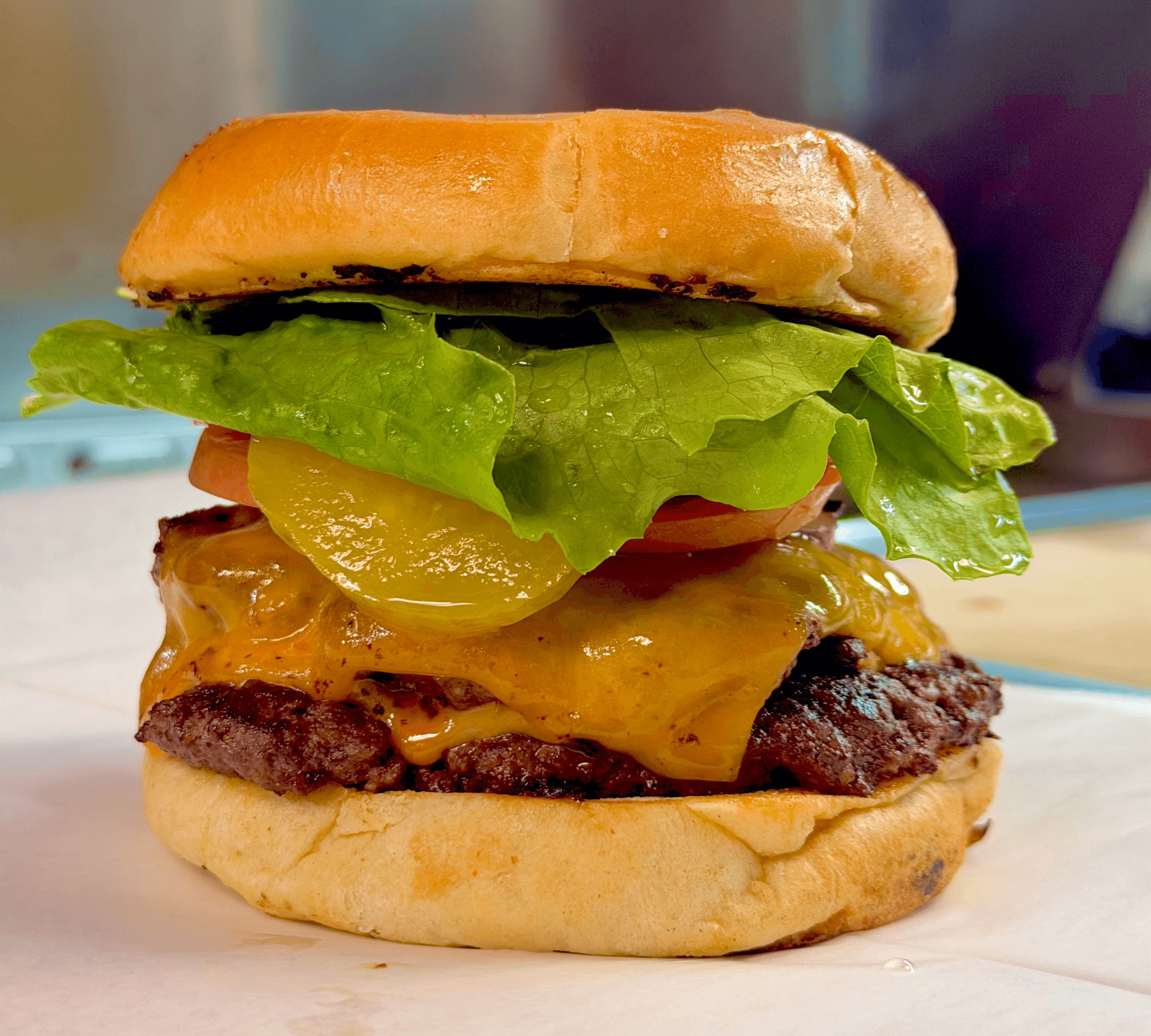 Double smash burger.