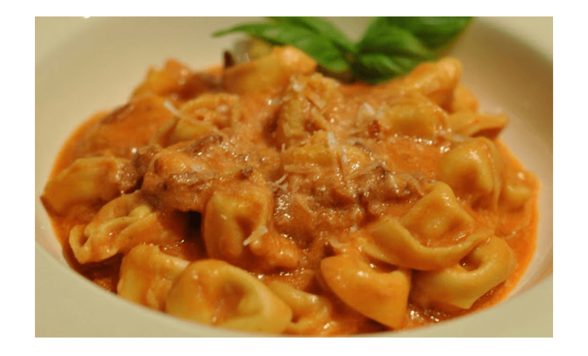 Tortellini vodka sauce.