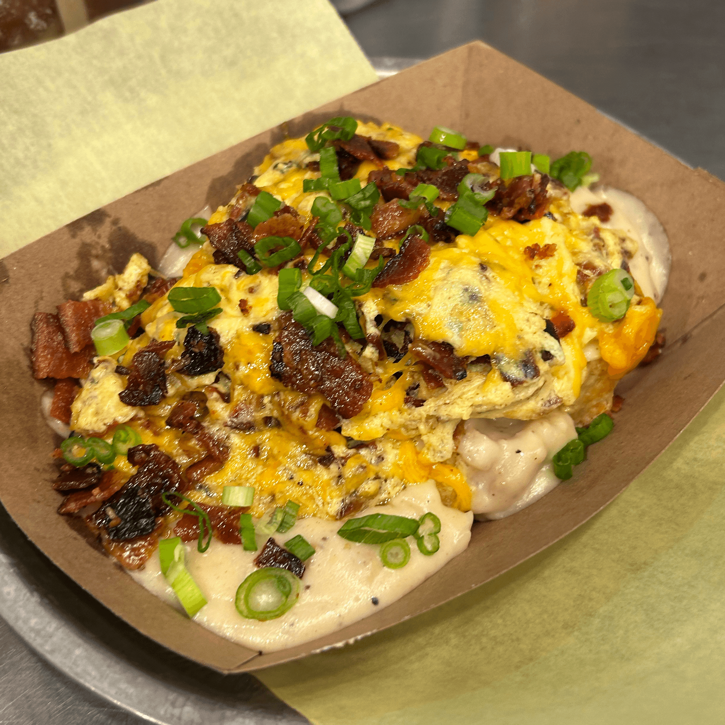 Bacon, Cheddar & Chive Scramble.