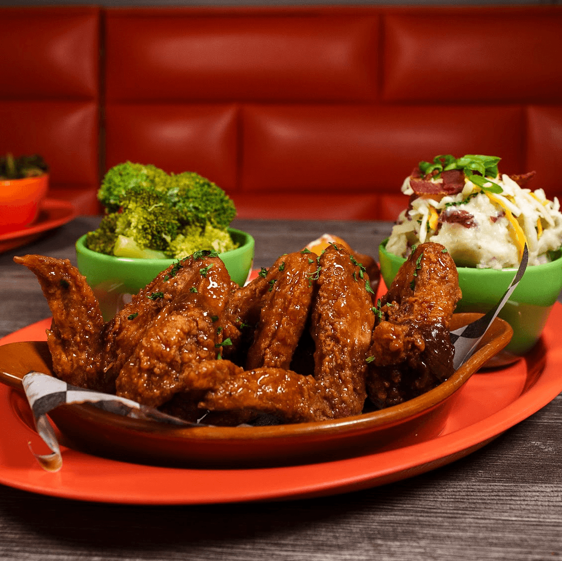 Smothered Chicken Wings.