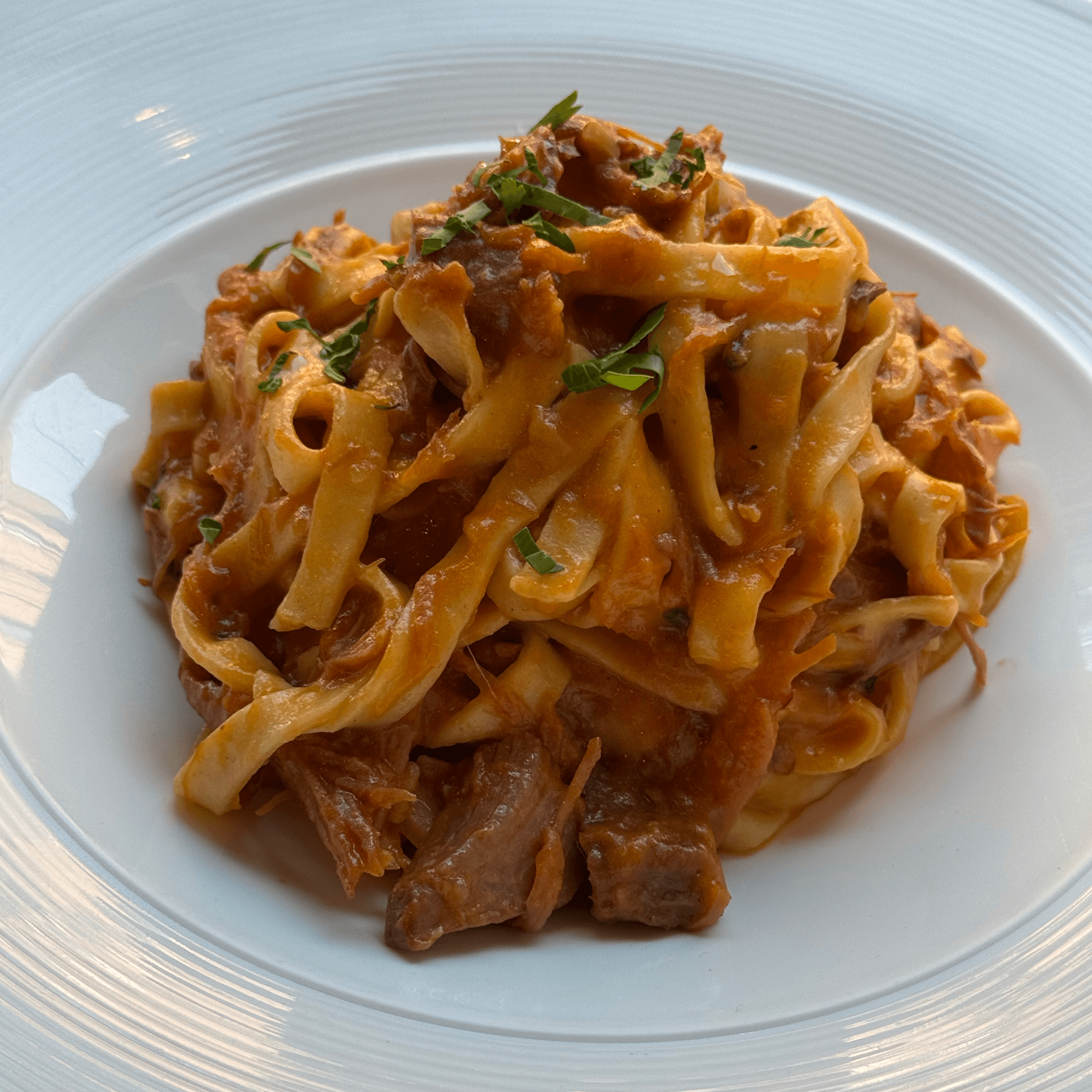 Short Rib Tagliatelle.