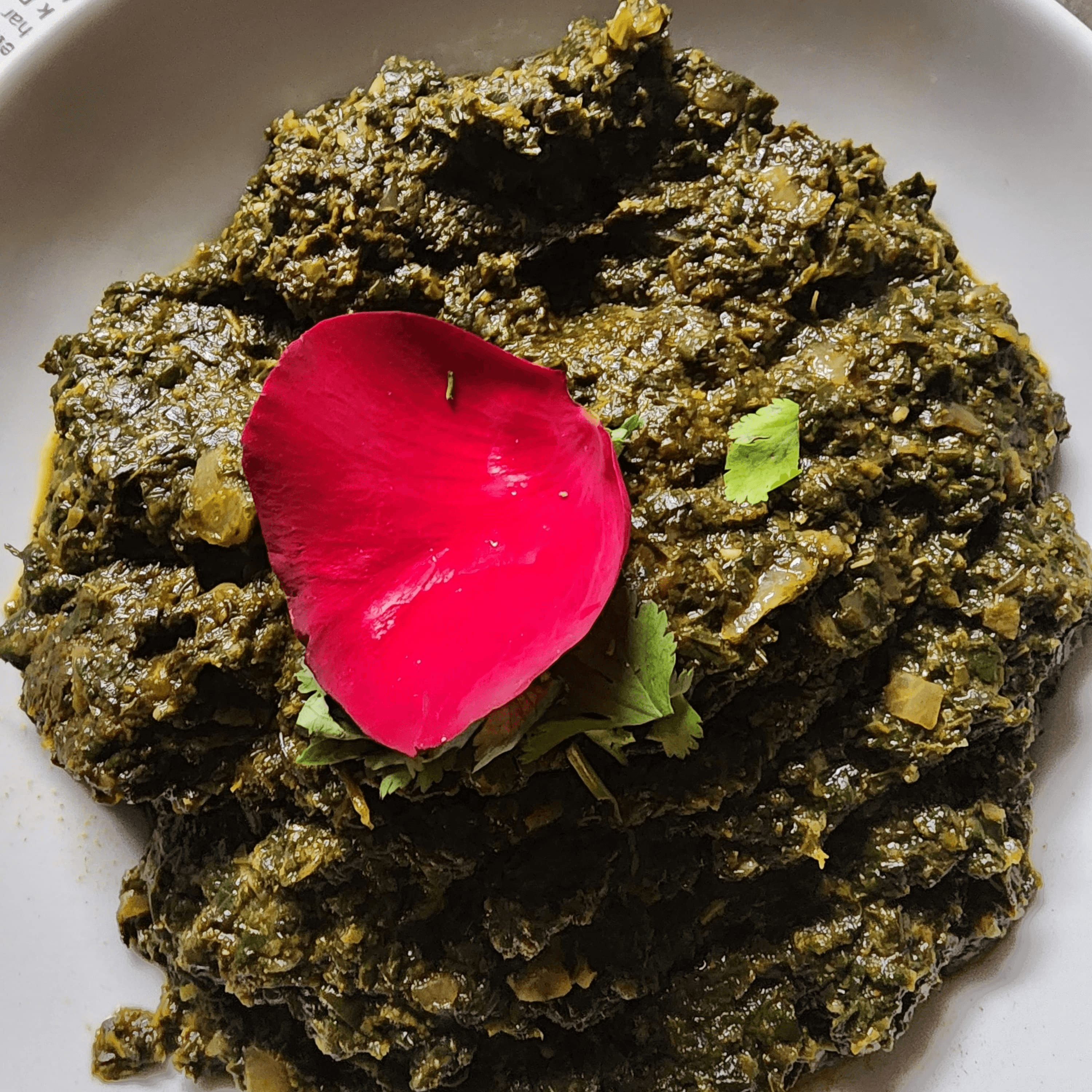 Mushroom palak.