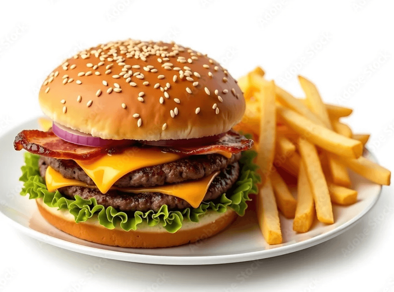 Twin Burger Platter.