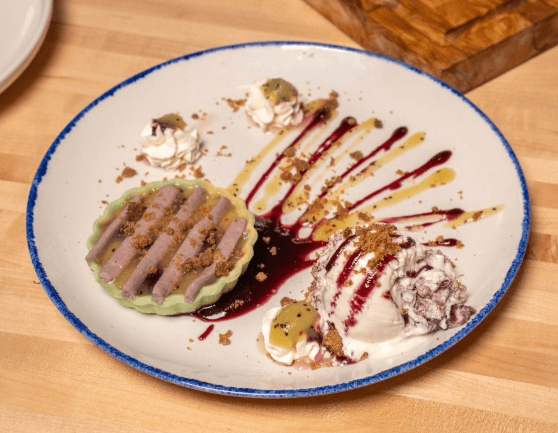 Blueberry Kiwi Tart.