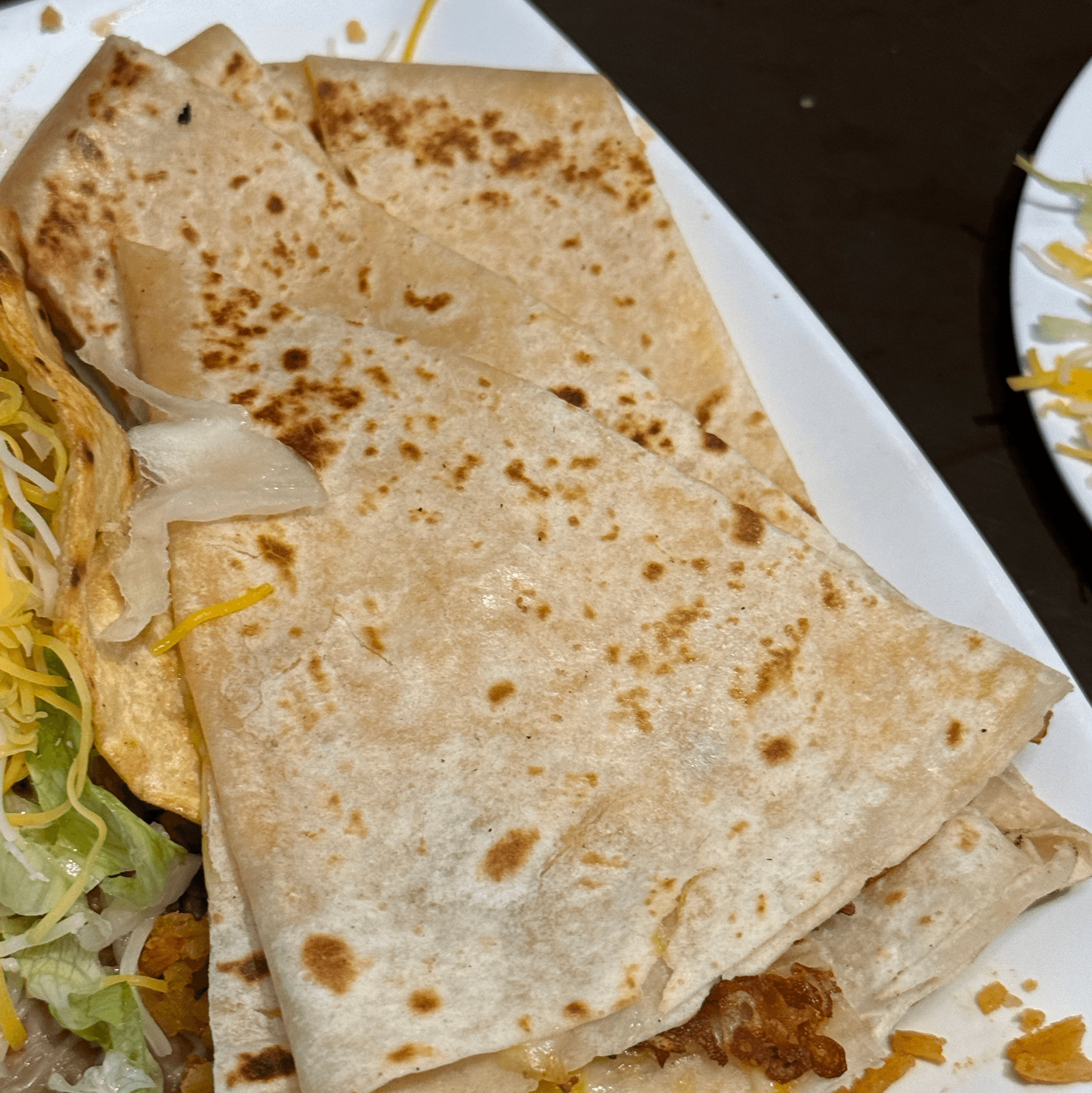 A8 Cheese Quesadilla.