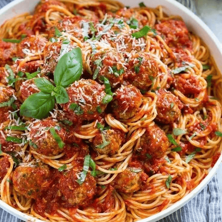 Meatballs Pasta.