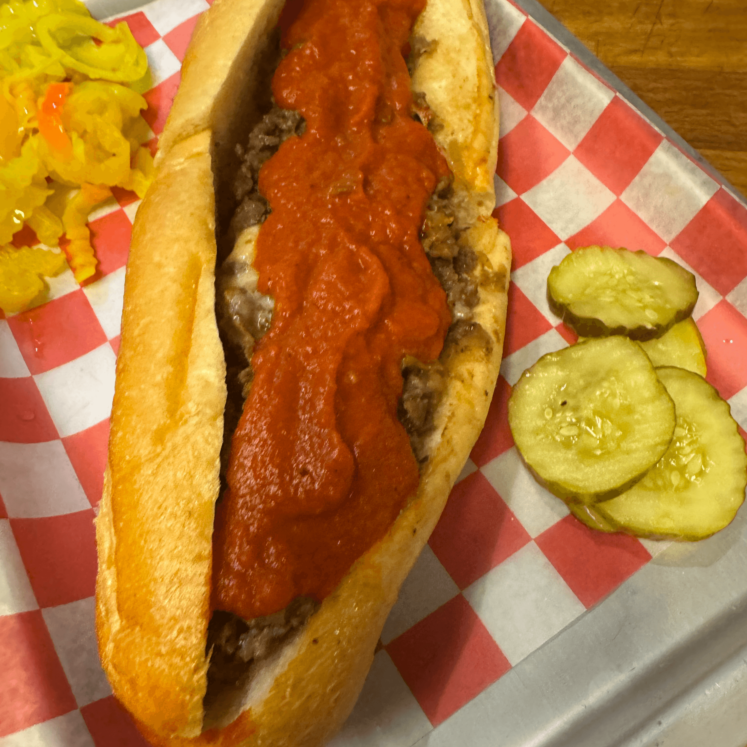 Beef Steak Classic Valley Style Hot Hoagie.