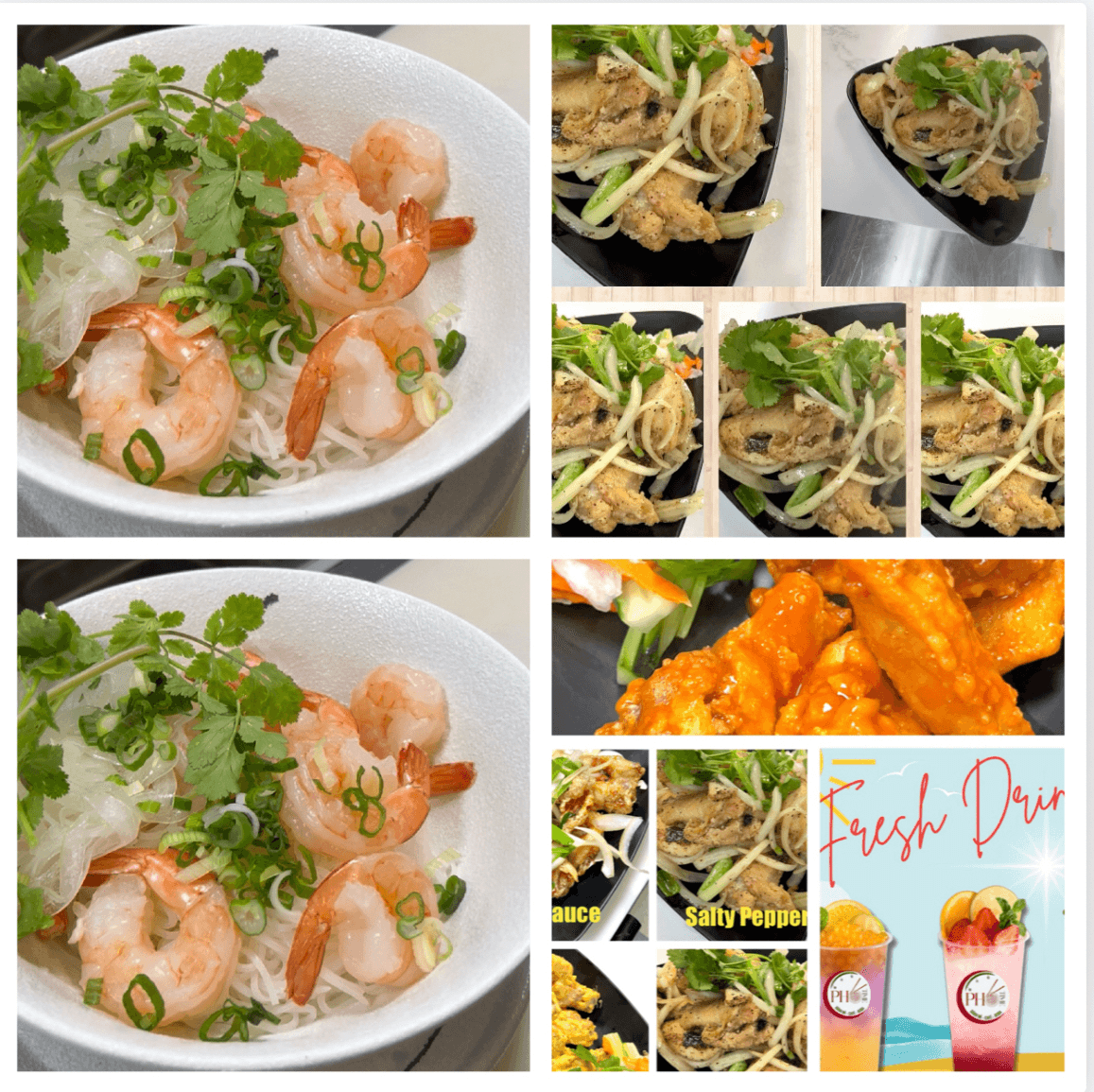 CB6. PHO Prawn & Ck Wings COMBO.