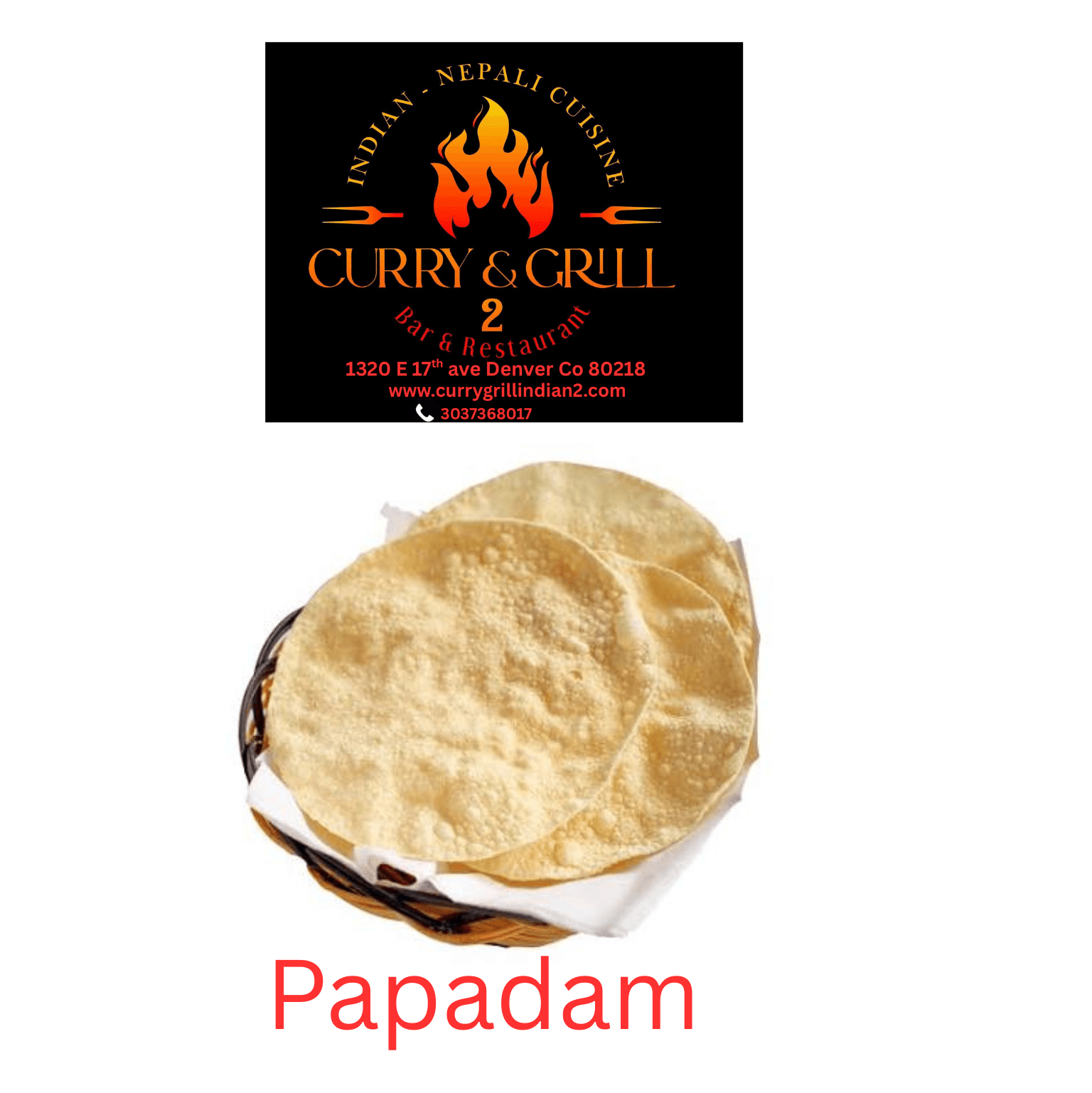 Papadam.