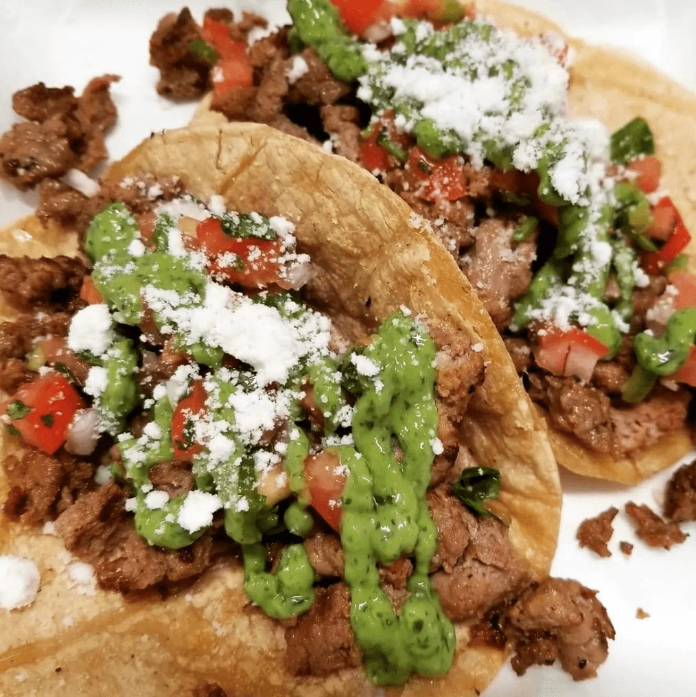 Steak & Chorizo Tacos.