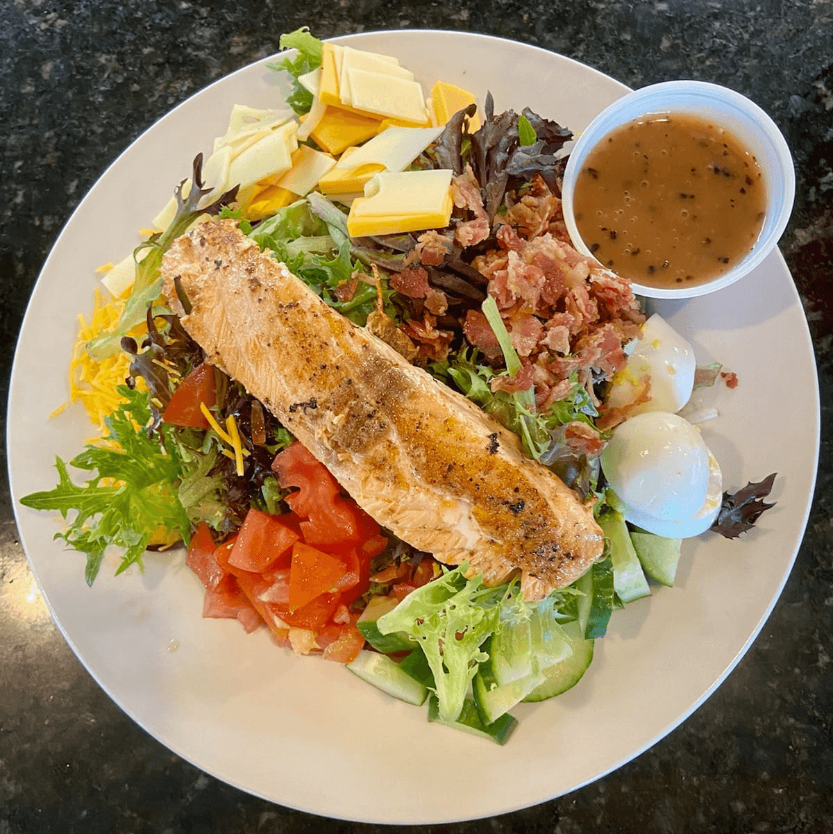 Salmon Cobb Salad.