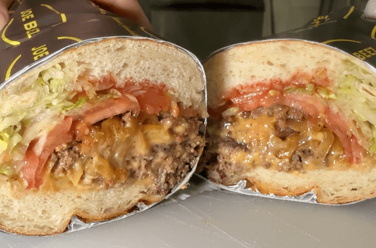 Joe Beez Chopped Cheese | half.