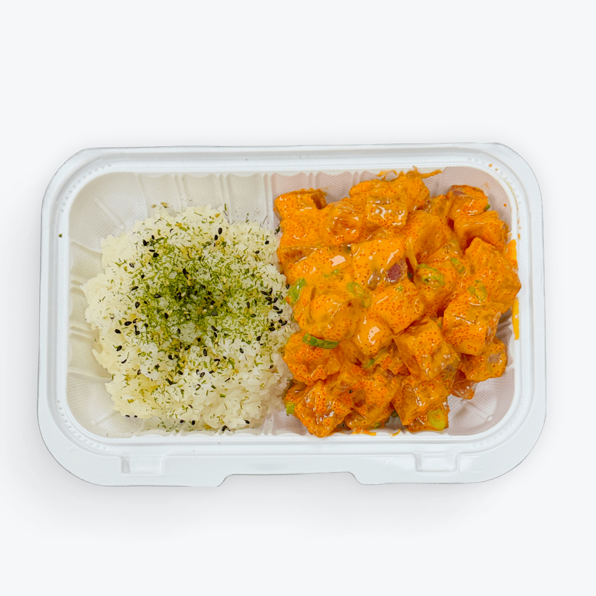 Spicy Masago Poke 🔥.