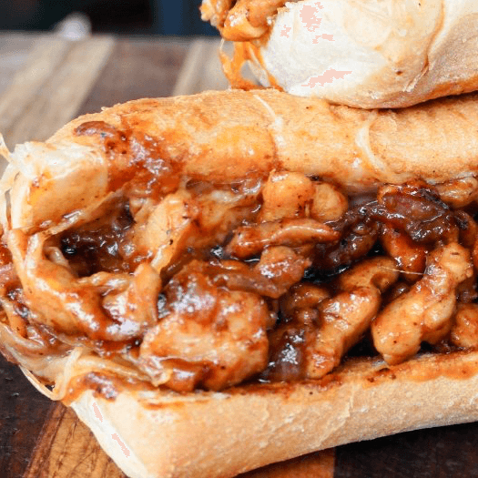 BBQ Crunch Chicken Sub Sandwich.