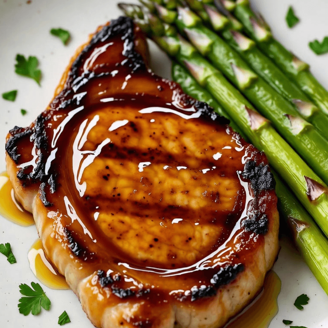 Hot Honey Pork Ribeye.