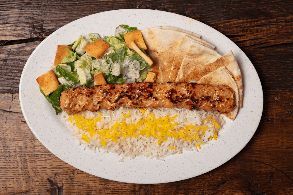 #11) Fish Koobideh Plate.