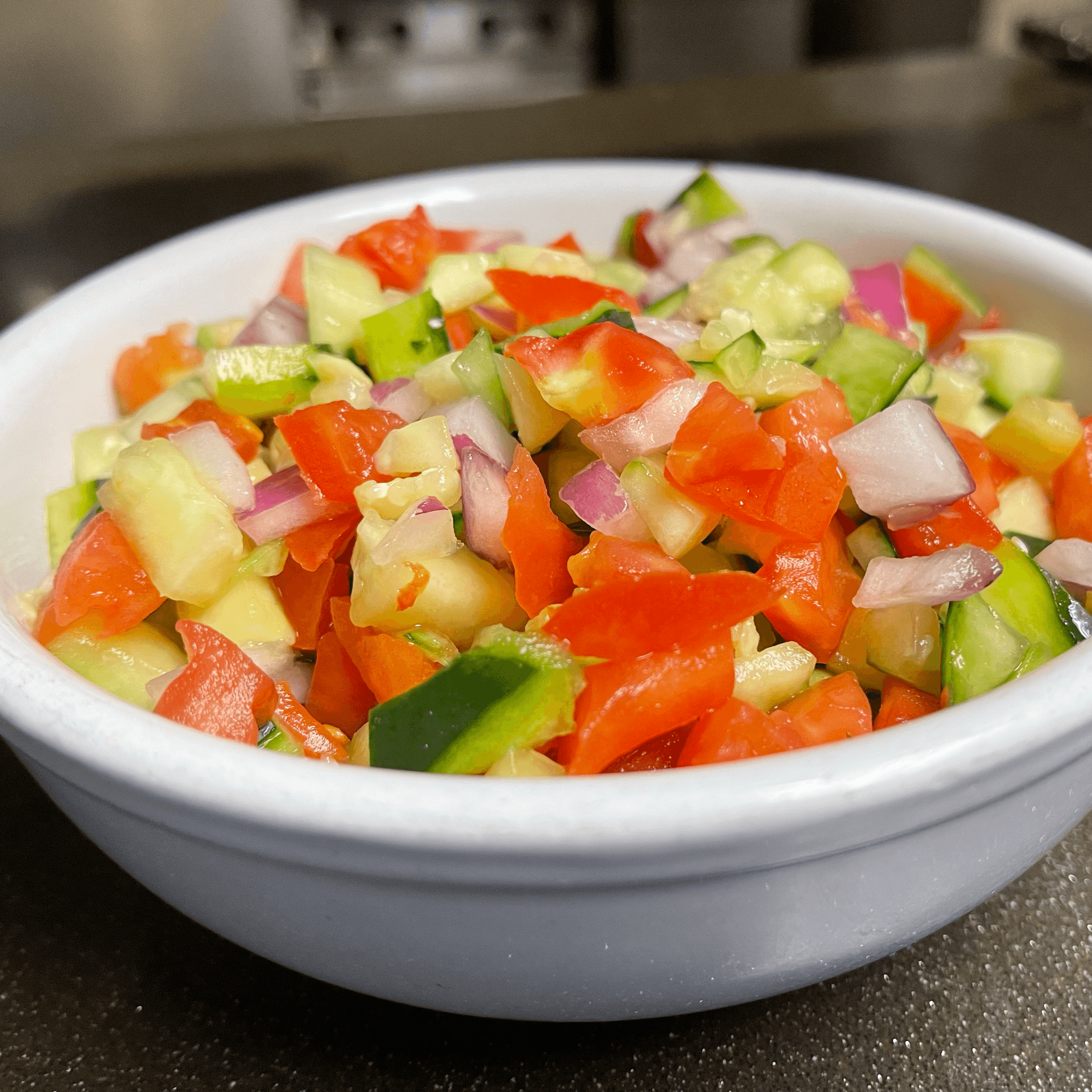 Shirazi Salad (GF, VG).