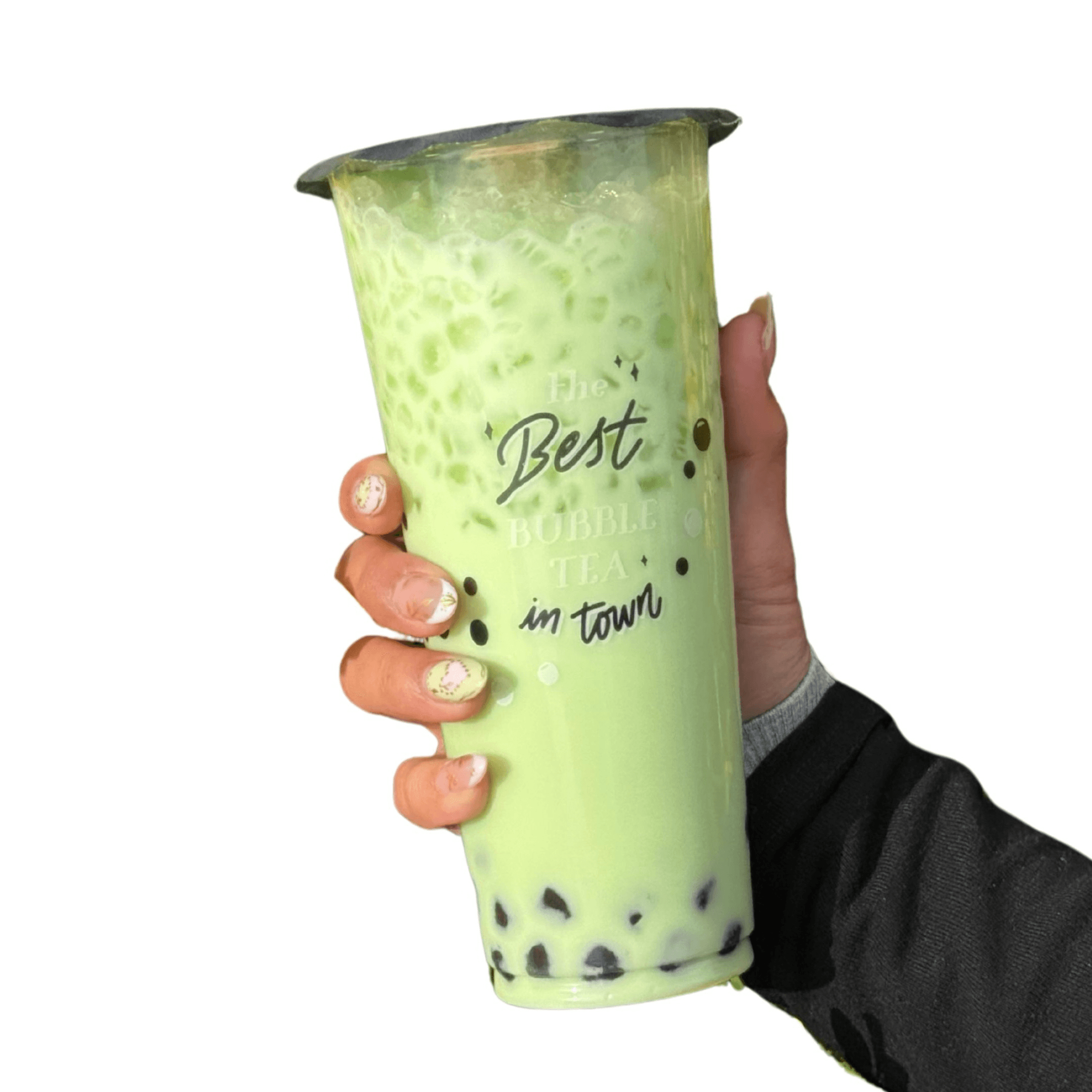 ICED GREEN MILK.