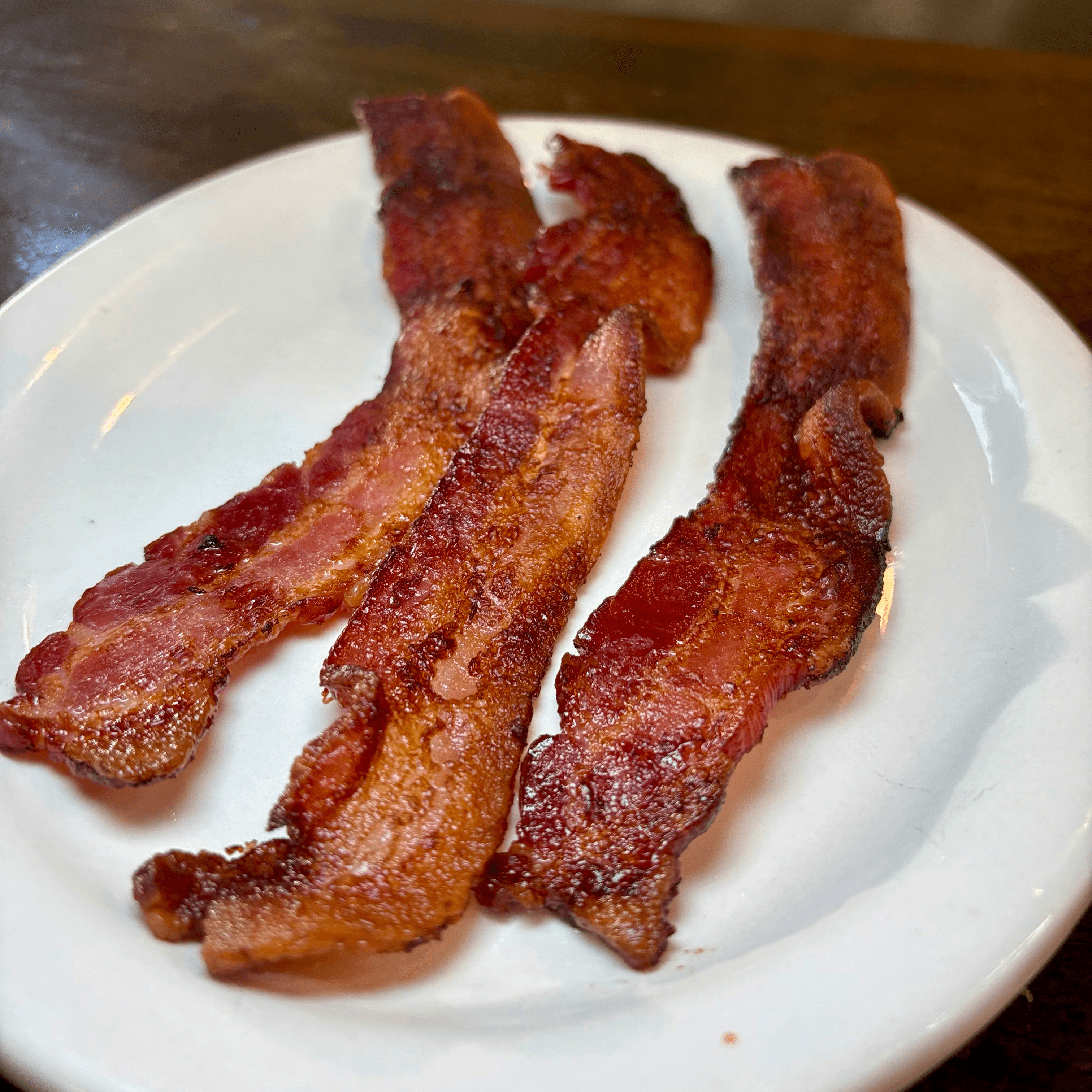 Three Bacon Strips.